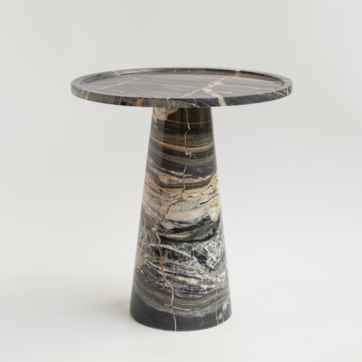 CONE SIDE TABLE | PICASSO MARBLE