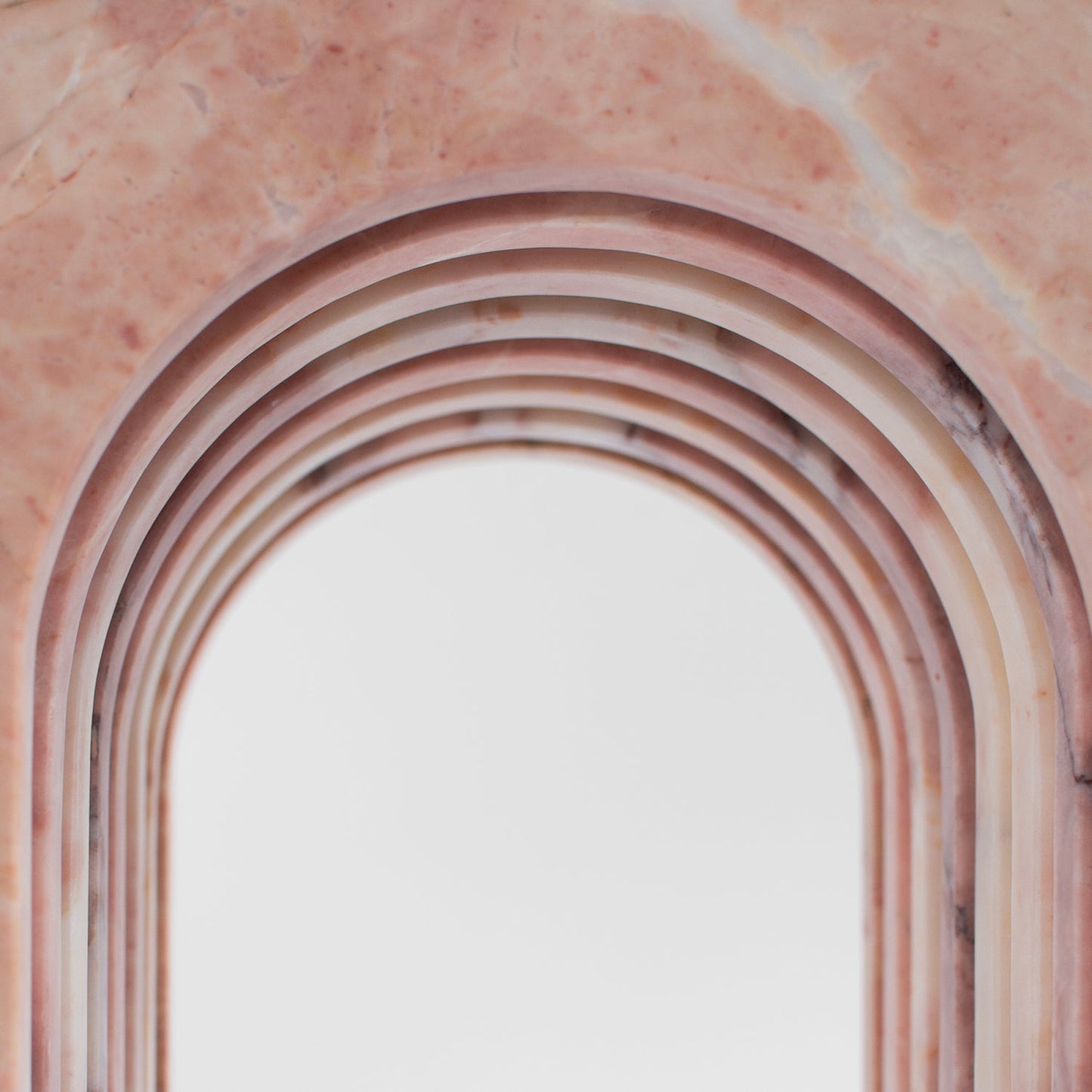 "BALANCE" PINK MARBLE SIDE TABLE