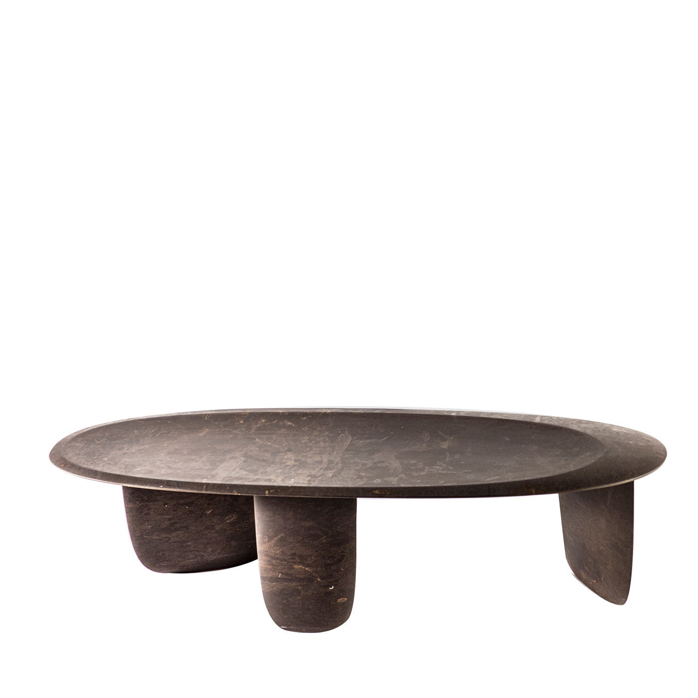 Brown Low Coffee Table in Pietra Pece