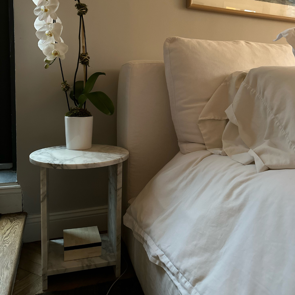 Calacata Nightstand Side Table
