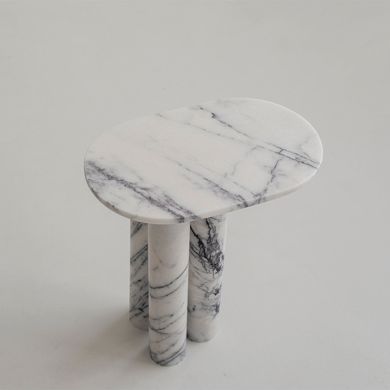 Trio No III - LILAC MARBLE SIDE TABLE