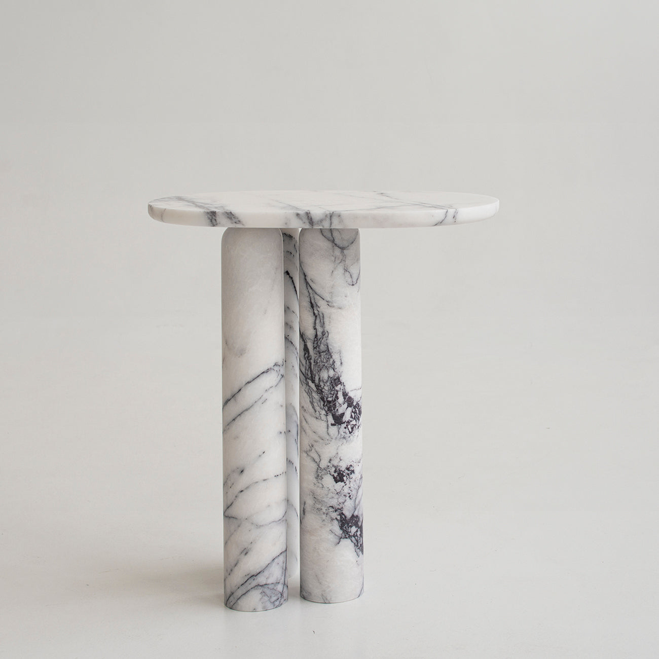 Trio No III - LILAC MARBLE SIDE TABLE