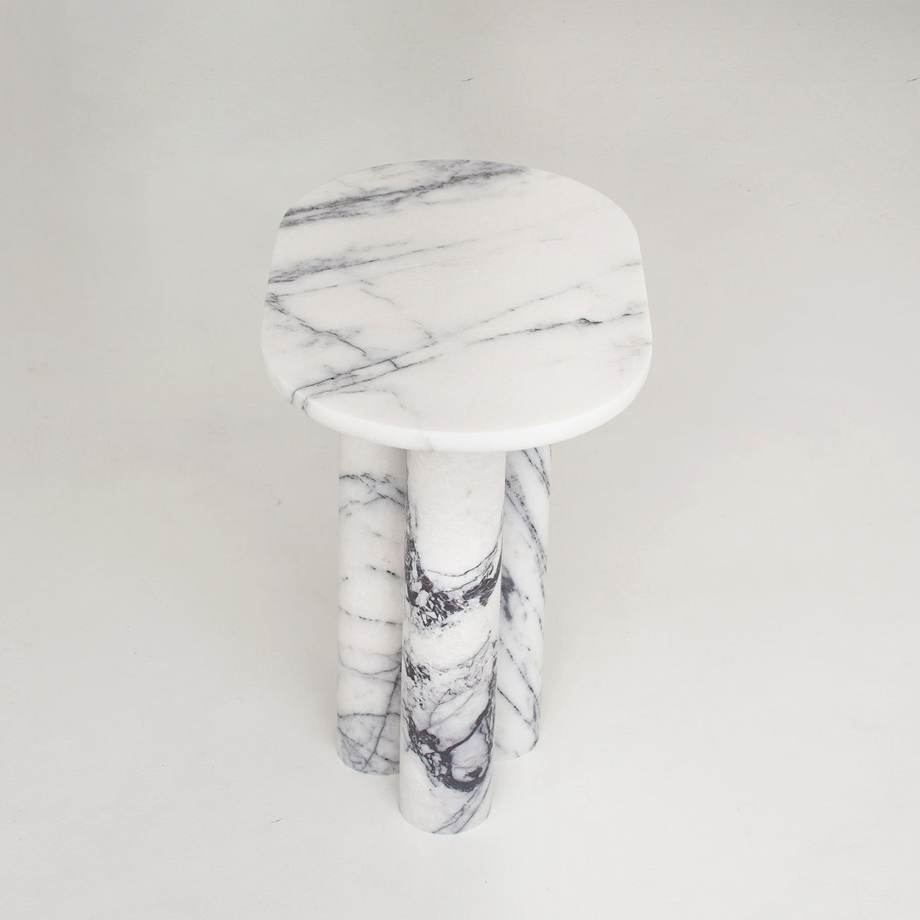 Trio No III - LILAC MARBLE SIDE TABLE