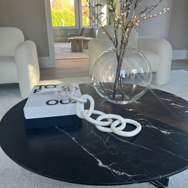 Round Marble Solid Coffee Table