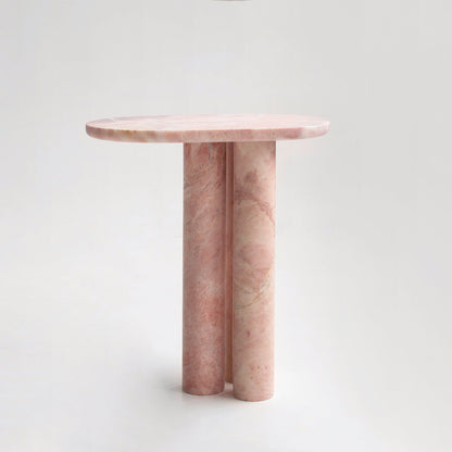 Trio No III - PINK MARBLE SIDE TABLE