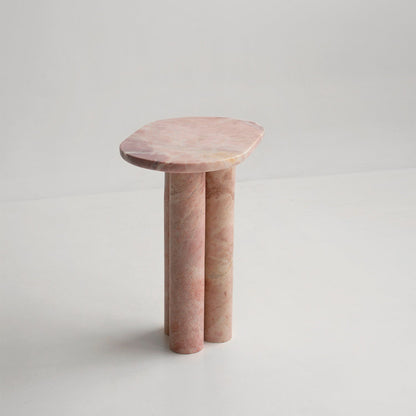 Trio No III - PINK MARBLE SIDE TABLE