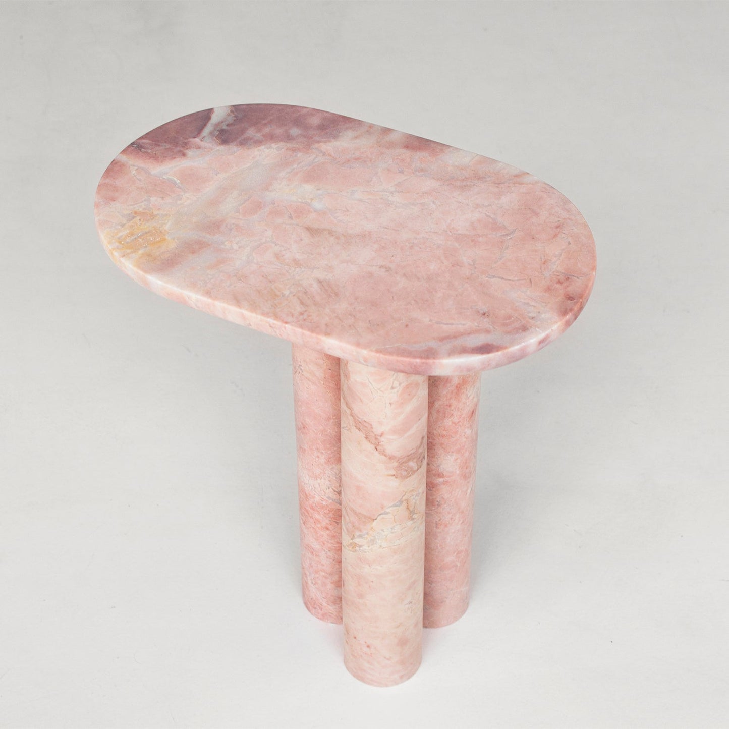 Trio No III - PINK MARBLE SIDE TABLE