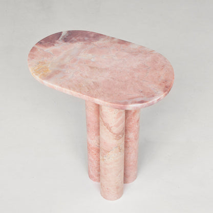 Trio No III - PINK MARBLE SIDE TABLE