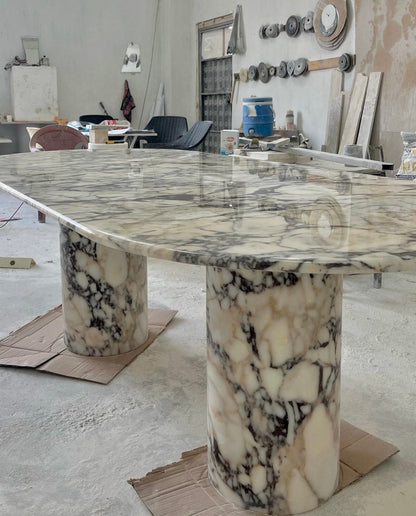 Violet Oval Dining Table