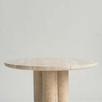 Trio No 2 - TRAVERTINE SIDE TABLE