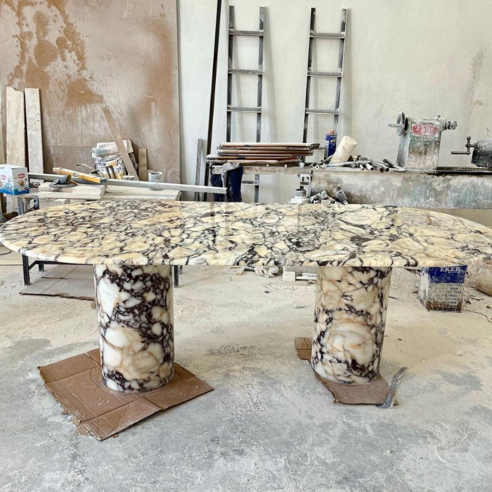 Violet Oval Dining Table