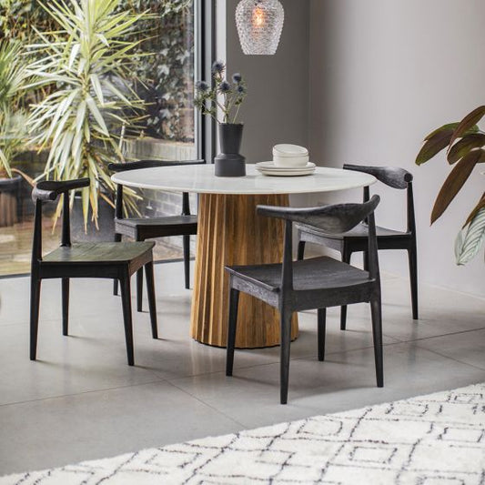 Westbourne Marble Dining Table - Natural