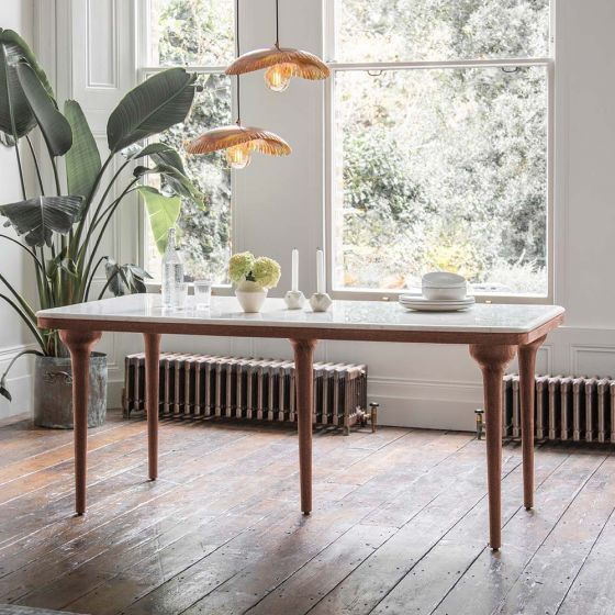 Cone Marble Dining Table 180Cm - Natural