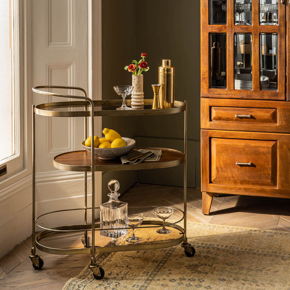 Marble Malone Drinks Trolley