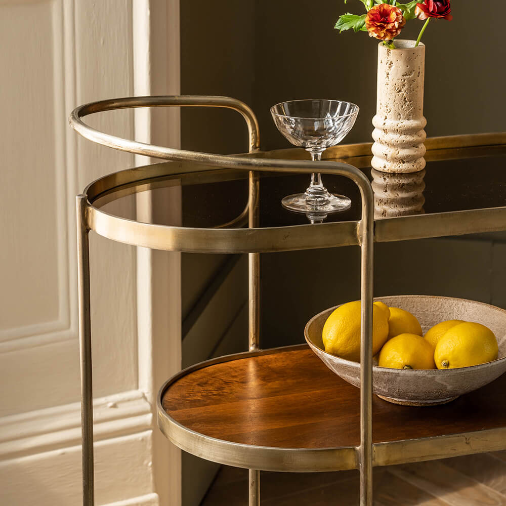 Marble Malone Drinks Trolley