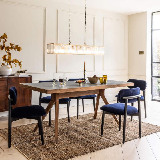 Palermo Ceramic Marble Effect Dining Table