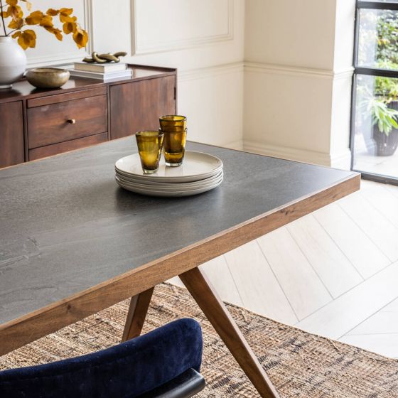 Palermo Ceramic Marble Effect Dining Table