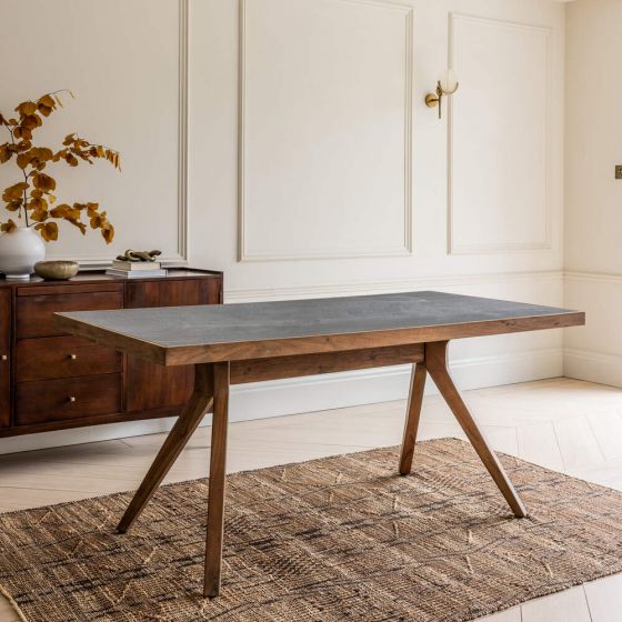 Palermo Ceramic Marble Effect Dining Table