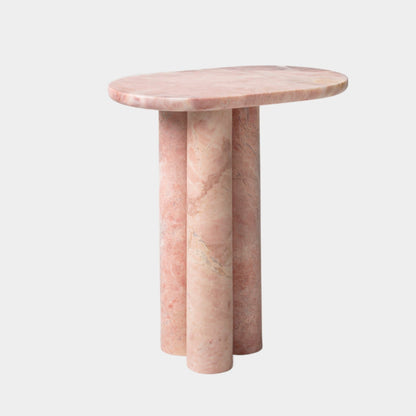 Trio No III - PINK MARBLE SIDE TABLE