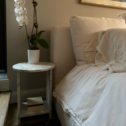 Calacata Nightstand Side Table