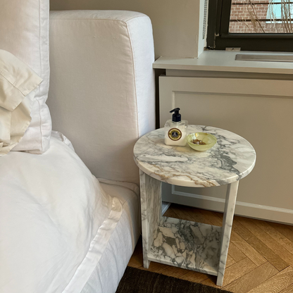 Calacata Nightstand Side Table