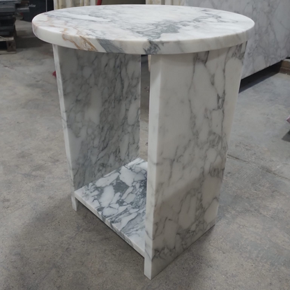 Calacata Nightstand Side Table