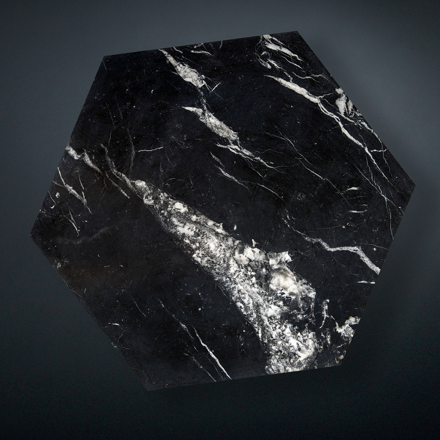 Ruche Black Marquina Marble Coffee Table