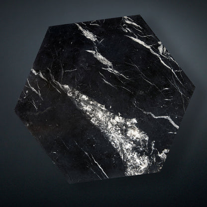 Ruche Black Marquina Marble Coffee Table