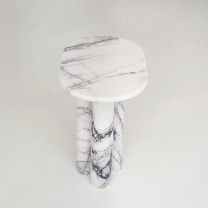 Trio No III - LILAC MARBLE SIDE TABLE